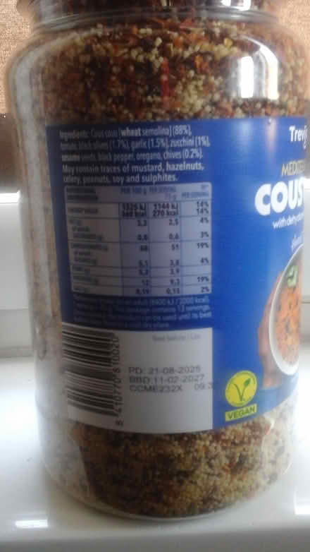 Photo of free Tub of couscous (Shawlands) #2