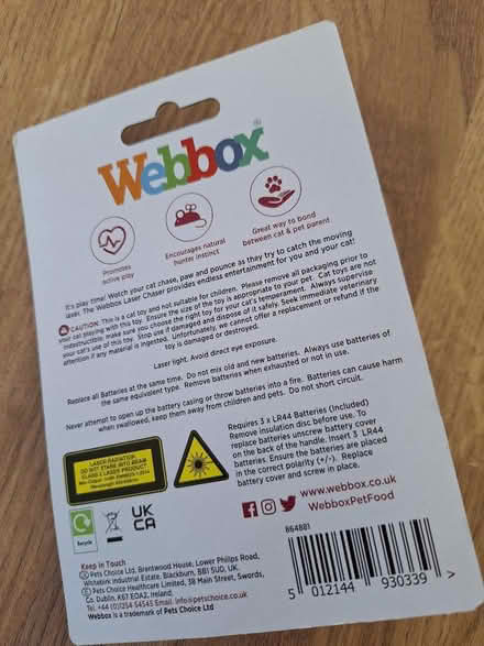 Photo of free Webbox pounce cat laser chasers (Pemberton WN5) #2