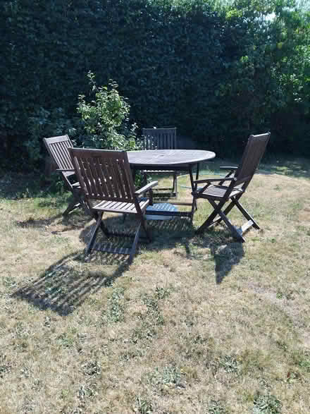 Photo of free Garden dining table and chairs (Broadstone BH18) #1