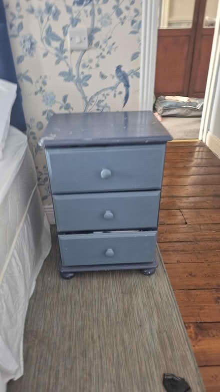 Photo of free Pair solid oak bedside lockers (Bray.Meath Road) #1