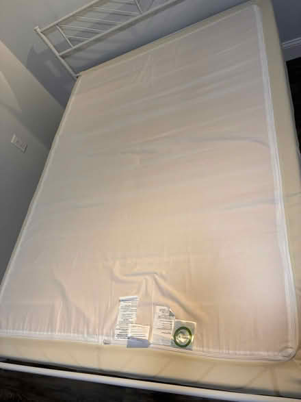 Photo of free Full size mattress with bed frame (West Side) #4