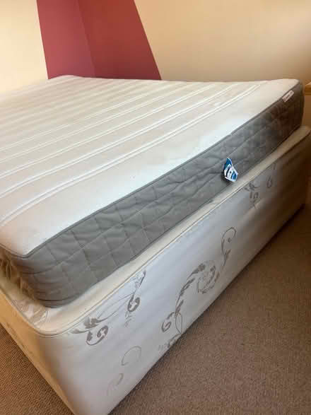Photo of free Double Divan Bed & Mattress (Norton (S8)) #2