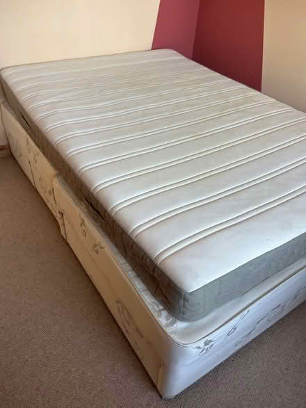 Photo of free Double Divan Bed & Mattress (Norton (S8)) #1