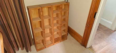 Photo of free CD/DVD hinged wooden cabinet (Staunton Road, Coleford) #1