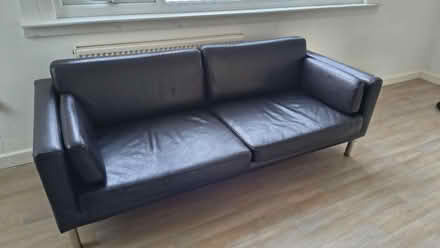 Photo of free Sofa, Brown Leather (St. Dunstan's CT2) #1