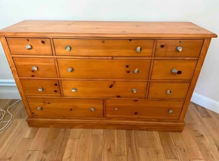 Photo of free Large solid wood chest of drawers (Walton Manor OX2) #1