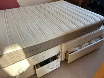 Photo of free Double Divan Bed & Mattress (Norton (S8)) #3