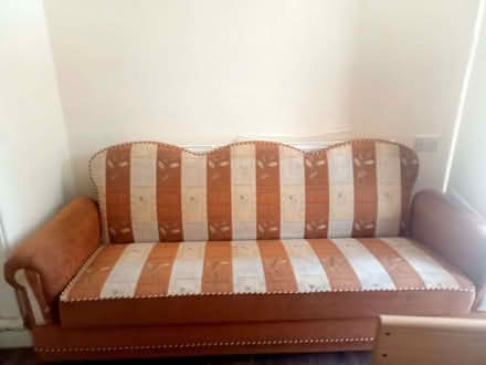 Photo of free Light Brown 3 Seater Settee (Rufford Street BD3) #1