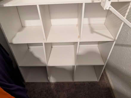 Photo of free 9-Compartment cube shelf (Castle hills) #1