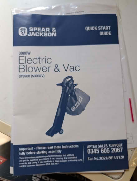 Photo of free Electric Garden Blower and Vacuum (Sharmans Cross B91) #3