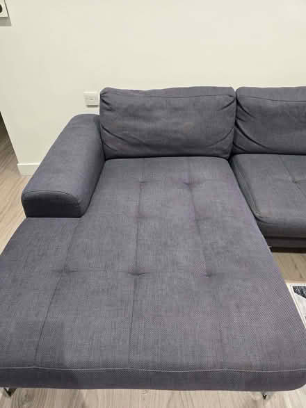 Photo of free Grey L shaped sofa (Croydon centre CR0) #1