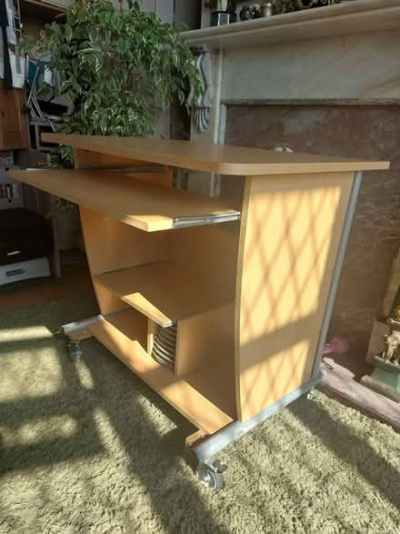 Photo of free Computer desk on casters (Kirkstall LS5) #1