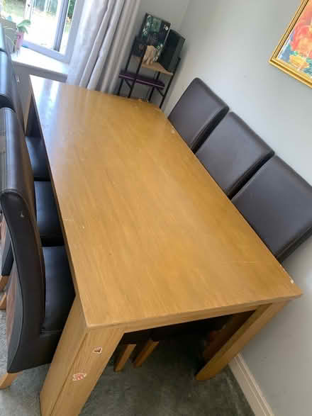 Photo of free Dinning table with chairs (Earswick YO32) #1