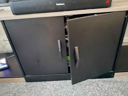 Photo of free TV Stand Unit with Glass Shelves (Wincobank S9) #3