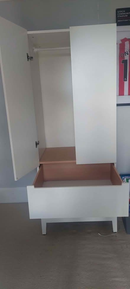Photo of free IKEA White Nordli Wardrobe (Brentford Gate TW8) #2