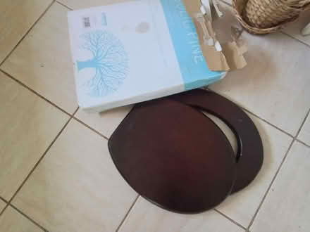 Photo of free Dark wood toilet seat (Hurst RG10) #1