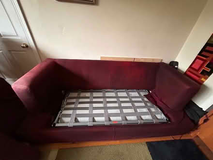 Photo of free Red Habitat sofa bed (Carryduff BT8) #2