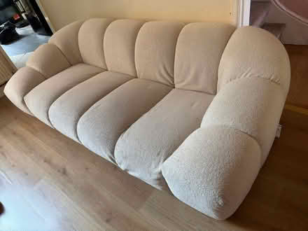 Photo of free Comfortable 3 person boucle sofa (Levenshulme M19) #1
