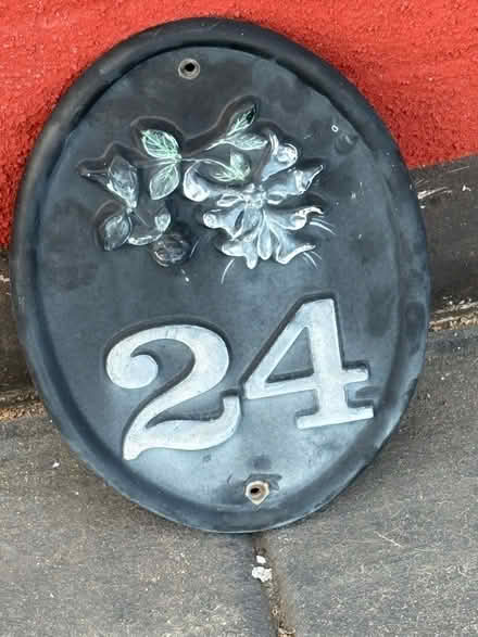 Photo of free Cast iron house number (Hextable BR8) #1