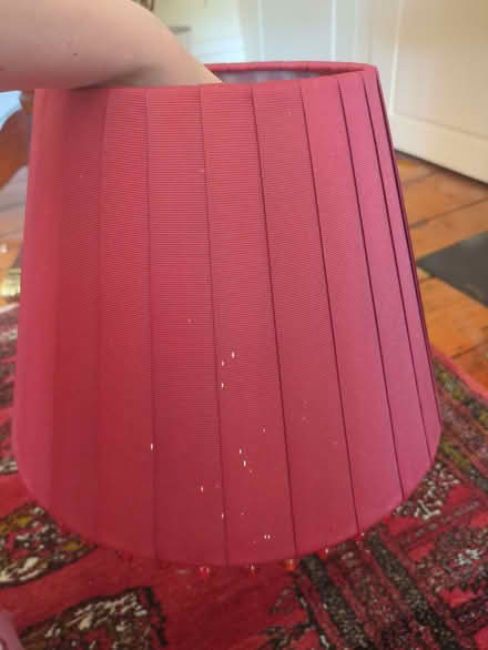 Photo of free Dark red lampshade with bead decoration (Widcombe BA2) #2
