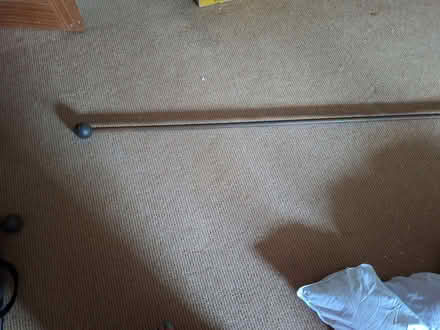 Photo of free Heavy metal curtain pole eith screw in ball ends (Morland CA10) #1