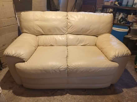 Photo of free Cream Sofa And Pouffe (Cherry Hinton Ward CB1) #1
