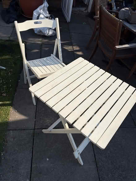 Photo of free Small table and chair (Dublin4) #1