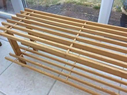 Photo of free IKEA wooden shoe rack (Frimley GU16) #2