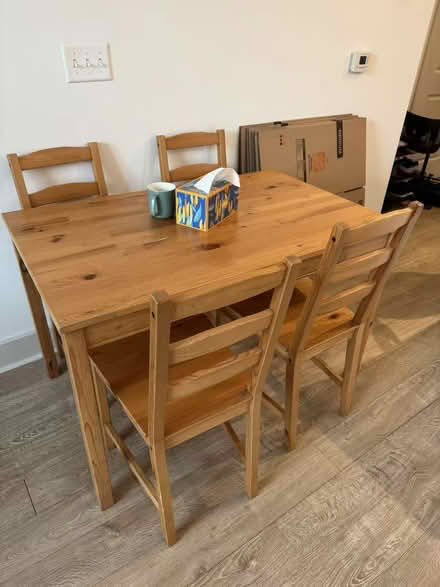 Photo of free Dining table set (Alewife) #1