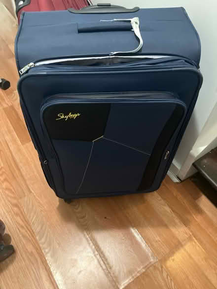 Photo of free Blue check in suitcase with pockets (East Harlem) #1