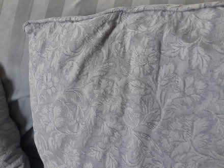Photo of free Pair of blue sofas and cushions (Govan, Glasgow G51) #3