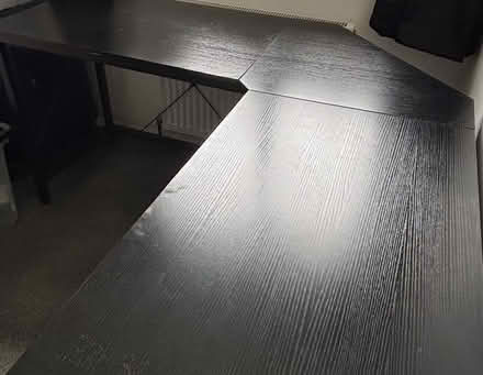 Photo of free Black corner desk-dismantled (Morecambe LA4) #1