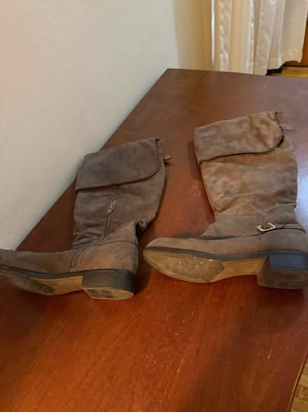 Photo of free Dark gray, non leather boots (Northern Manhattan) #1