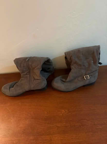 Photo of free Dark gray, non leather boots (Northern Manhattan) #3