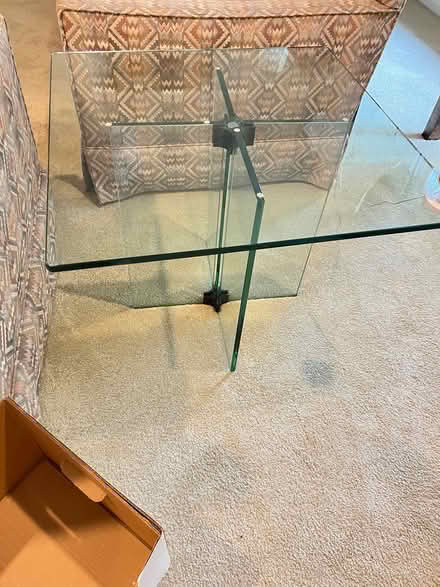 Photo of free Glass coffee table (Teaneck, NJ) #1
