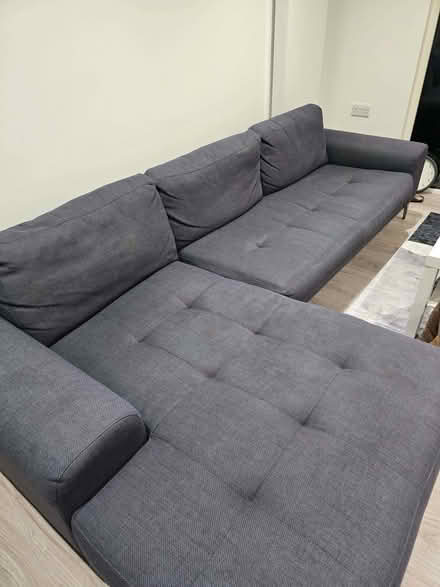 Photo of free Grey L shaped sofa (Croydon centre CR0) #2