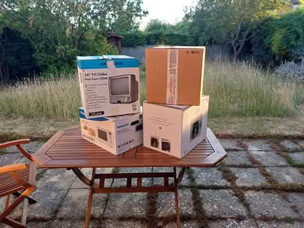 Photo of free 4 big packing boxes (Shortstown MK42) #1