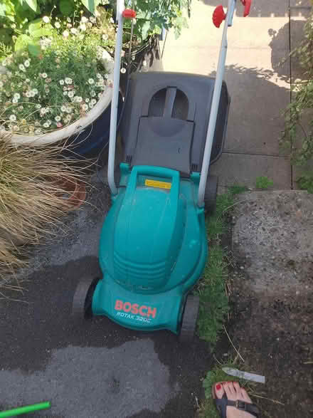 Photo of free Bosch lawnmower (CW12 2BW Buglawton) #1