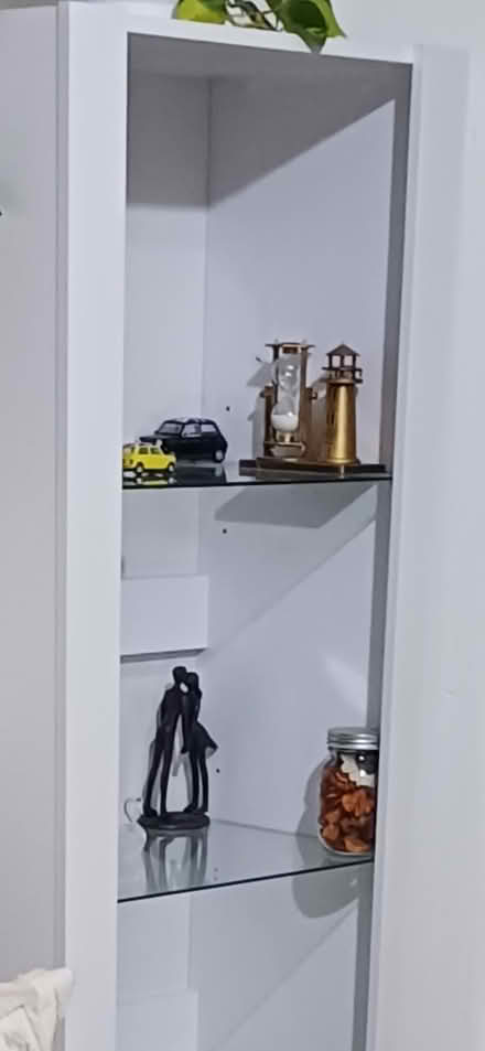 Photo of free Cabinet with glass shelves (Kennington Lane) #1