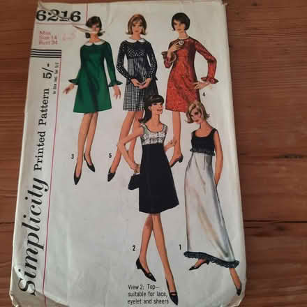Photo of free 1960s vintage dress patterns (Witton le Wear DL15) #2