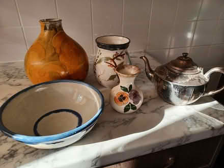 Photo of free Ceramic vases and vintage kettle (Brockworth) #1