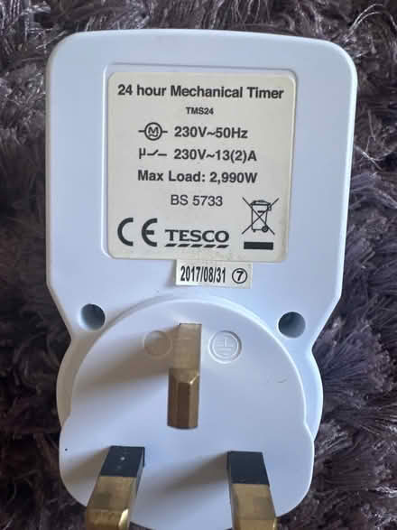 Photo of free 24 hr mechanical Timer plug (Ashford TW15) #2