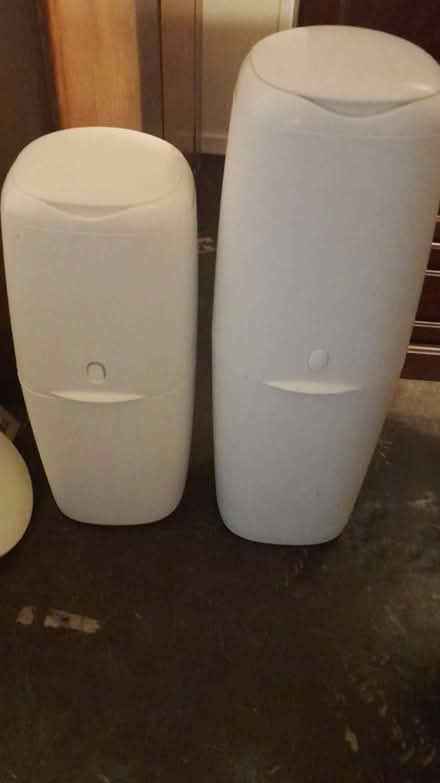 Photo of free Two White Angel CareNappy Bins (Brockworth) #1
