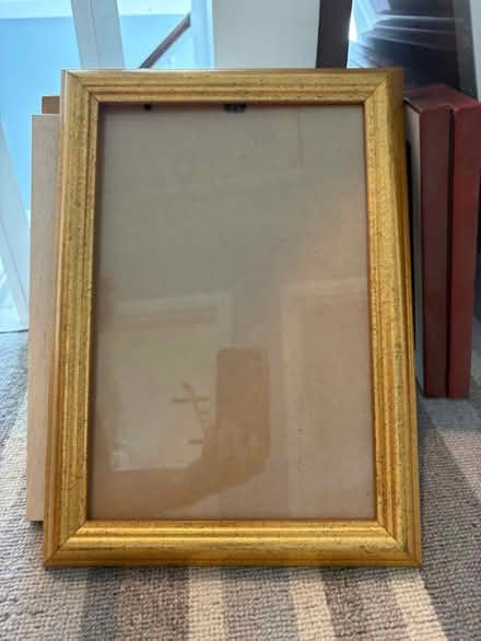 Photo of free Golden colour wooden picture frame (Northchurch HP4) #1