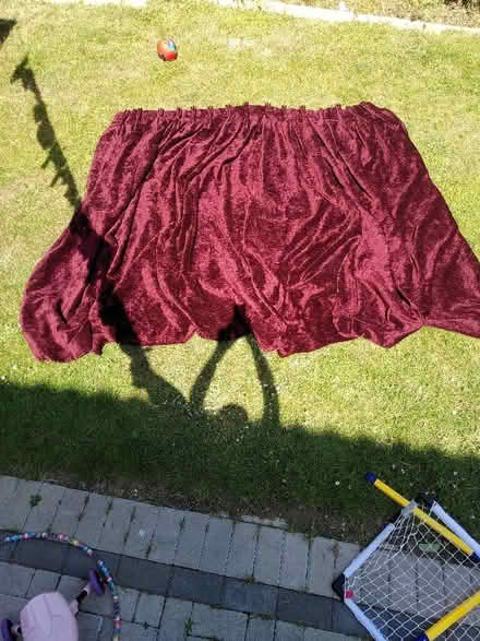 Photo of free 3 Large Red Curtains (Bicester OX26) #1