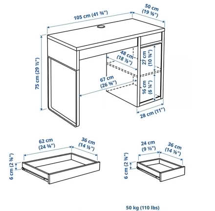 Photo of free ikea desk (22 burton road nw6 7lw) #2