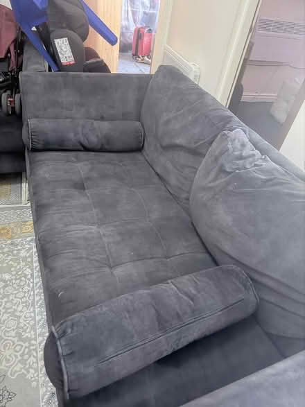 Photo of free Red sofa and TV stand (Denton M34) #2