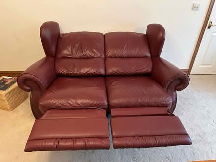Photo of free Leather sofa and armchair (Kingsnorth TN23) #3