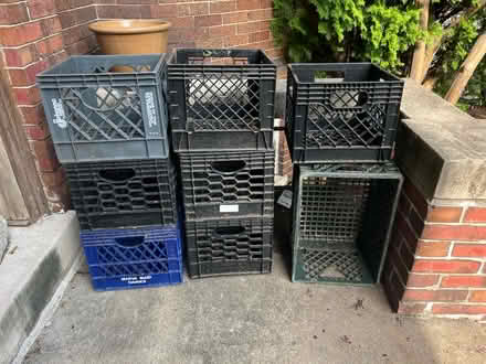 Photo of free 8 Milk crates (Mt. Pleasant DC) #1