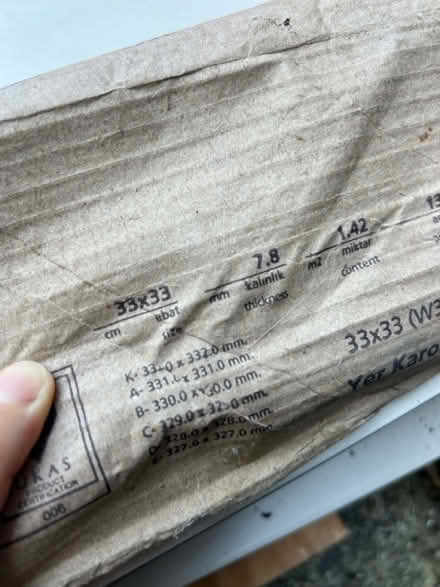 Photo of free 27 x cream floor tiles (SM4, Morden) #3